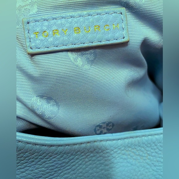 Tory Burch Baby Blue Marion Slouchy Tote - Picture 10 of 13